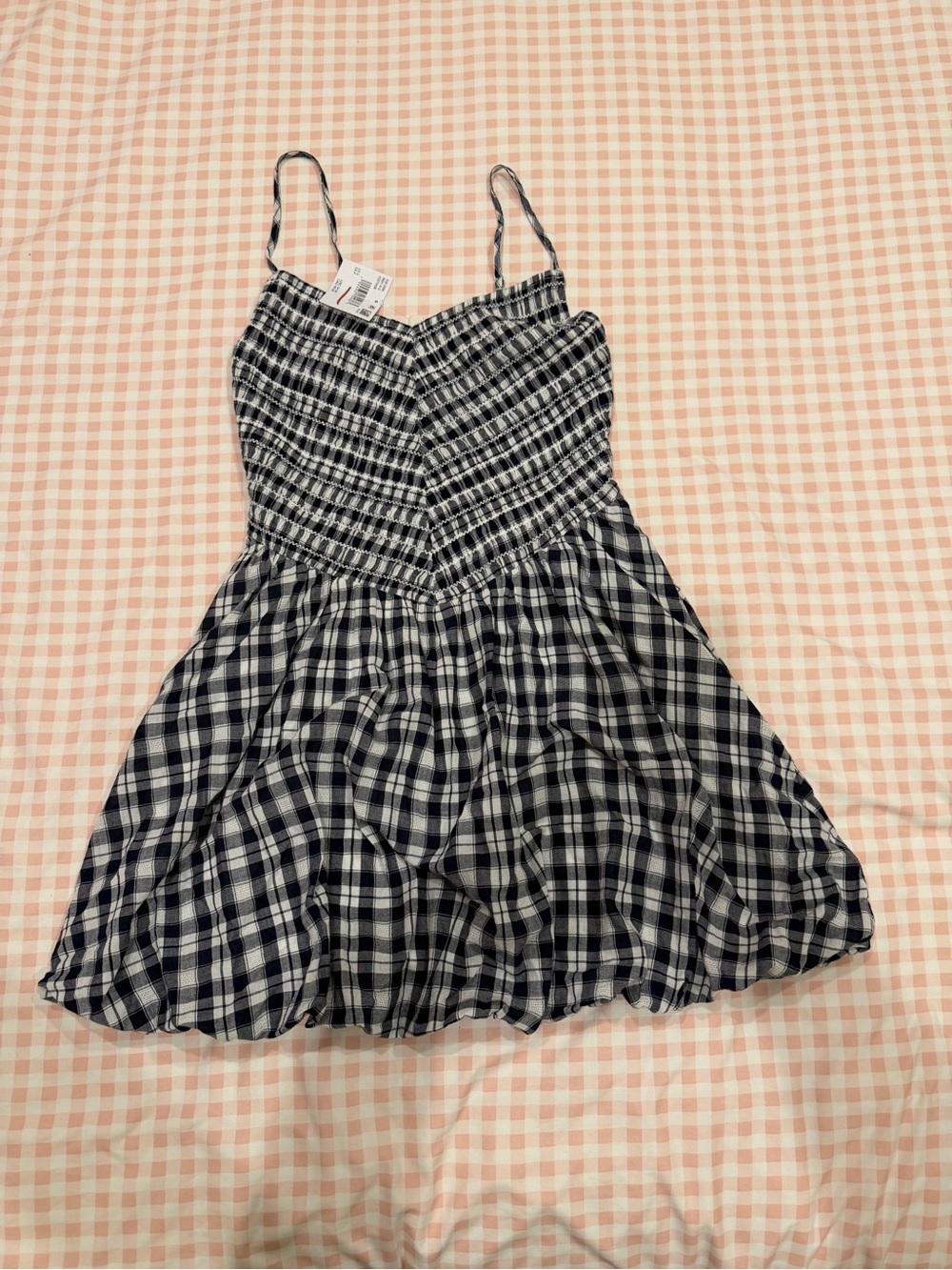 American Eagle black and white plaid dress